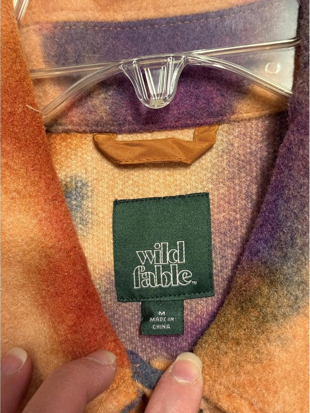 Wild Fable Multicolor Tie-Dye Fleece Shacket Size M Good Used Condition - Picture 3 of 8